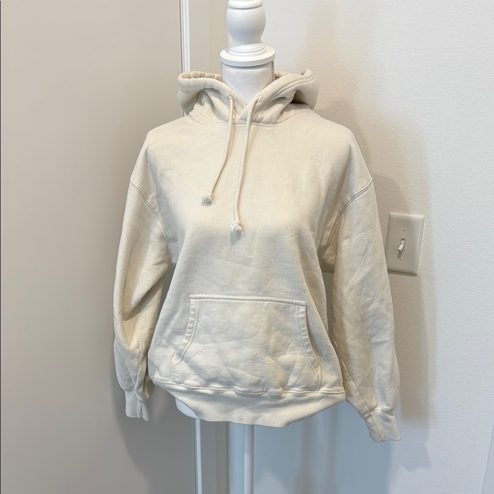 Classic Cream Hoodie Sweatshirt - Women's Hoodie